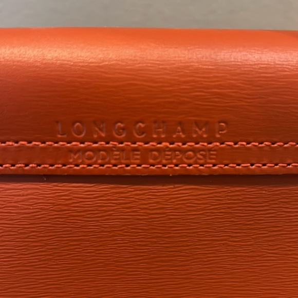 Longchamp Le Pliage Medium coated canvas City in Terra Cotta new without tags - Picture 4 of 5